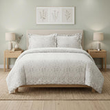Ivory King Cotton Washable Polyester Down Alternative Comforter Set With Two Shams