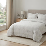 Ivory Queen Cotton Washable Polyester Down Alternative Comforter Set With Two Shams