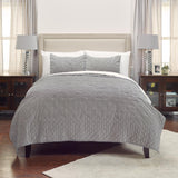 Gray Polka Dots Queen Quilt