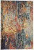 4' X 6' Multicolor Abstract Power Loom Non Skid Area Rug