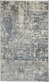 2' X 4' Beige And Gray Abstract Distressed Area Rug