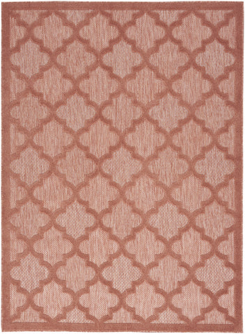4' X 6' Coral Indoor Outdoor Area Rug