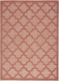 5' X 7' Coral Indoor Outdoor Area Rug