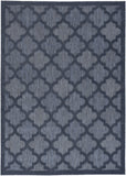 5' X 7' Blue Indoor Outdoor Area Rug
