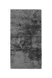60" X 30" Charcoal Plain Weave Sheepskin Throw Blanket