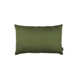 Set of Two 12" X 20" Fern Green Fabric Lumbar Throw Pillow Covers