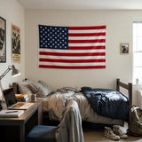 3' x 5' Red White And Blue Embroidered Nylon American Flag