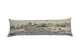 14" X 46" Cream Rome Daylight Skyline Lumbar Decorative Pillow