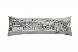 14" X 46" Cream Vail Daylight Skyline Lumbar Decorative Pillow