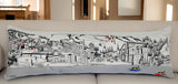 14" X 46" Cream Vail Daylight Skyline Lumbar Decorative Pillow