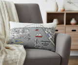 14" X 24" Cream Chesapeake Daylight Skyline Lumbar Decorative Pillow