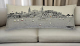 14" X 24" Cream Chesapeake Daylight Skyline Lumbar Decorative Pillow