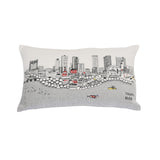 14" X 24" Cream Hometown Pride Wool Lumbar Throw Pillow