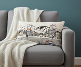 14" X 24" Cream Jackson Daylight Skyline Lumbar Decorative Pillow