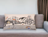 14" X 24" Cream Jackson Daylight Skyline Lumbar Decorative Pillow