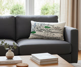14" X 24" Cream Lexington Daylight Skyline Lumbar Decorative Pillow