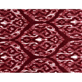 2' X 3' Red and White Ikat Printed Washable Non Skid Area Rug