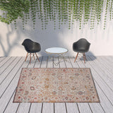 8' X 10' Beige Indoor Outdoor Area Rug