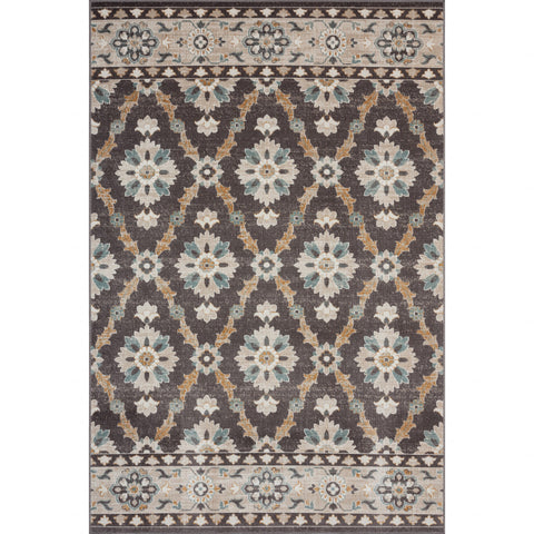 8' X 10' Brown Indoor Outdoor Area Rug
