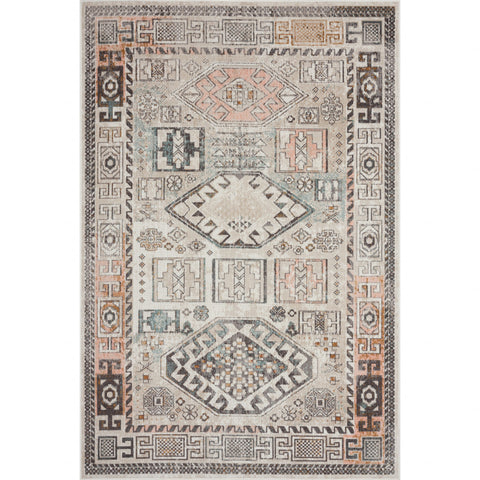 8' X 10' Cream Indoor Outdoor Area Rug