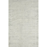 5' X 8' Ivory And Gray Floral Power Loom Distressed Stain Resistant Area Rug