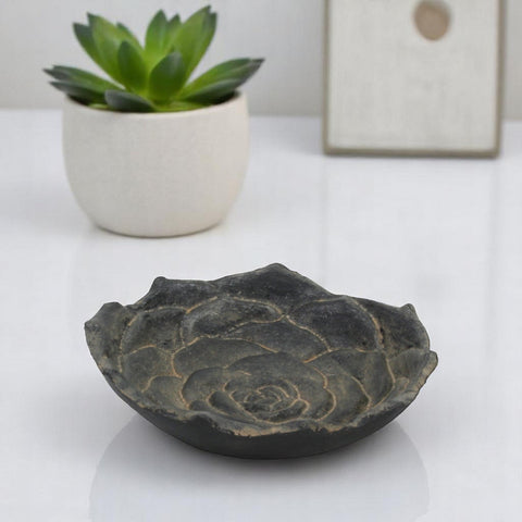5" Black Novelty Metal Handmade Tray
