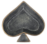 6" Black Ace Of Spades Cast Iron Handmade Vanity Tray