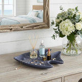 8" Blue Angel Fish Cast Iron Vanity Tray Tray