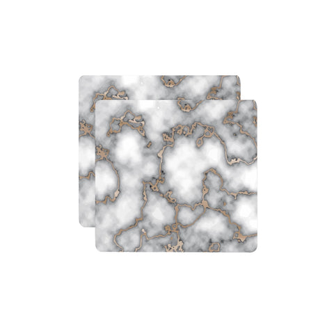 5' Blue Abstract Power Loom Round Rug