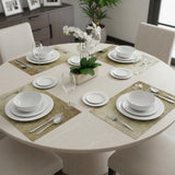 18" Set of Four Gold Vinyl Placemats