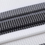72" White And Black Striped Shower Curtain
