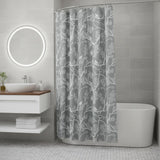 72" Gray And White Bird Shower Curtain