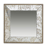24" Square Vintage Style Wall Mounted Accent Mirror