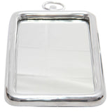 18" Silver Aluminum Framed Accent Mirror