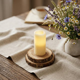 6" Ivory Flameless Pillar Candle
