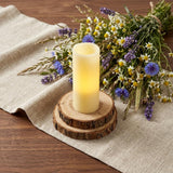8" Ivory Flameless Pillar Candle