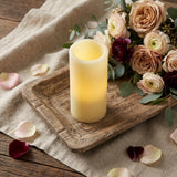 8" Ivory Flameless Pillar Candle