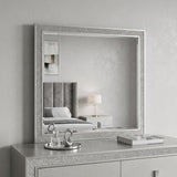 36" Square Wood Framed Mounted Dresser Mirror