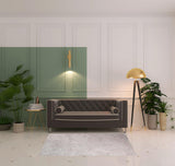 4' X 6' Beige Shag Handmade Area Rug