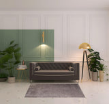 4' X 6' Taupe Shag Handmade Area Rug