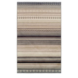 4' X 6' Gray Brown And Ivory Geometric Area Rug