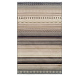 8' X 10' Gray Brown And Ivory Geometric Area Rug