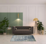 4' X 6' Taupe And Ivory Abstract Distressed Area Rug
