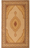 10' Beige And Ivory Oriental Runner Rug