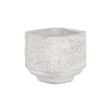 Gray Cement 106 Ounce Crackle Square Distressed Pot Planter