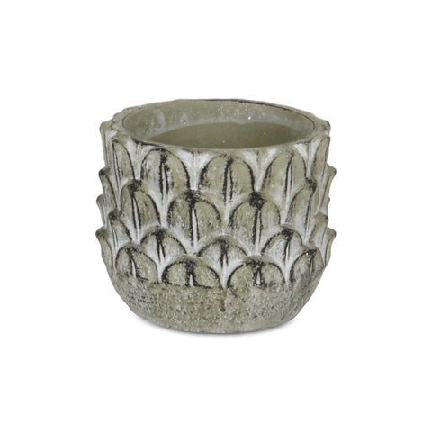 4' X 6' Ivory And Blue Geometric Area Rug