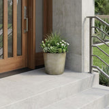 9" Gray Recycled Plastic Indoor Outdoor Round Pot Planter