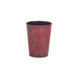 5' X 5' Beige And Blue Abstract Round Rug