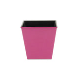 5" Hot Pink Recycled Plastic Indoor Outdoor Square Pot Planter