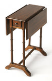 26" Medium Brown Solid And Manufactured Wood Rectangular End Table With Drawer